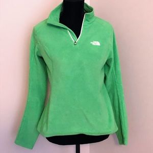 The North Face 1/4 Zip Woman’s Small Lime Green